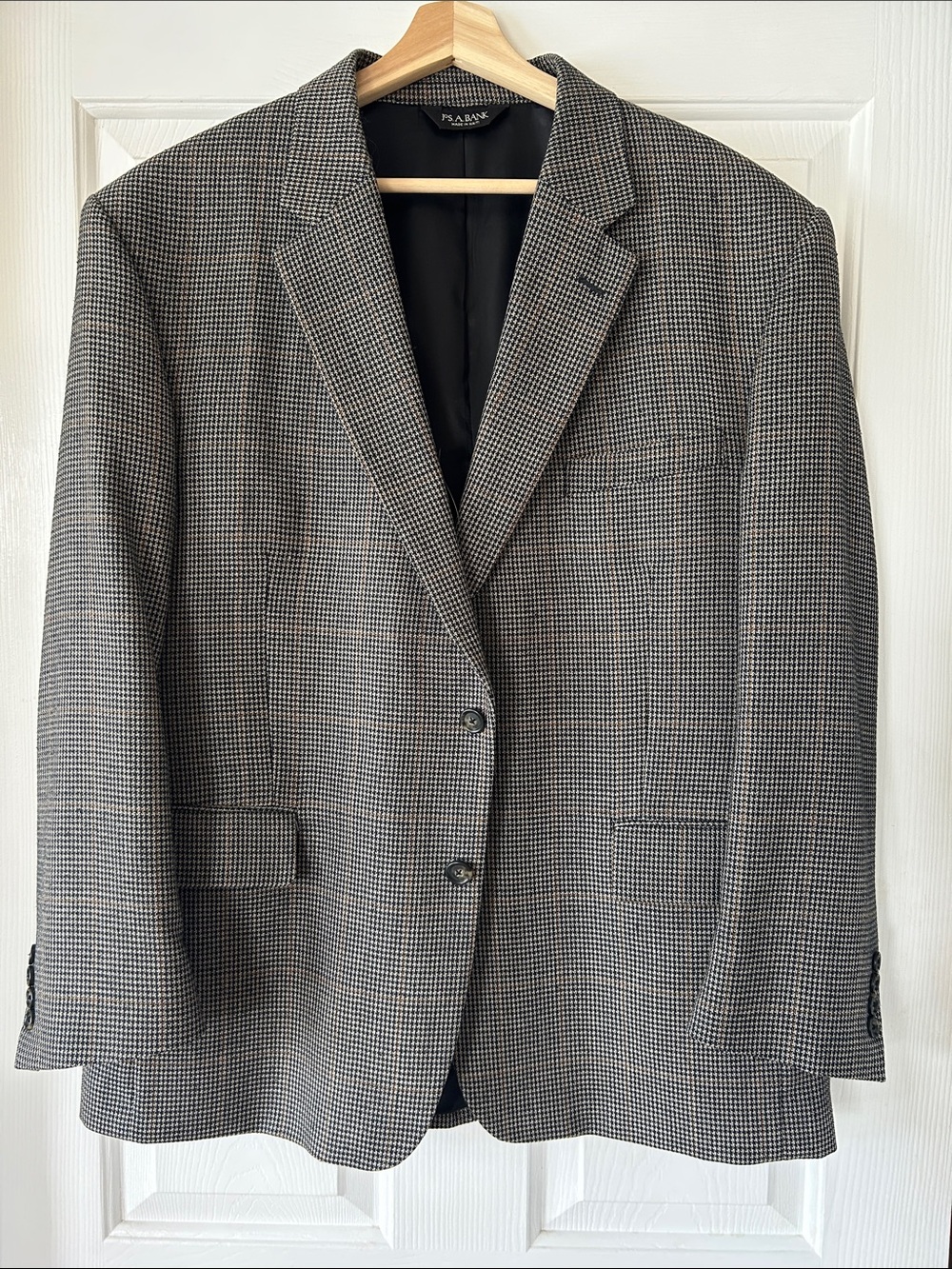 Jos. A. Bank Black and White Houndstooth Sport Coat